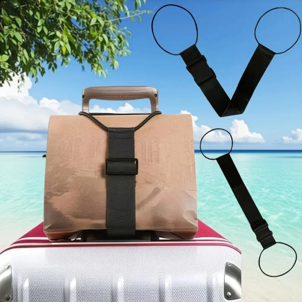 

Adjustable Elastic Luggage Strap Fixed Carrier Strap Baggage Bungee Luggage Belts Suitcase Belt Travel Security Carry On Straps