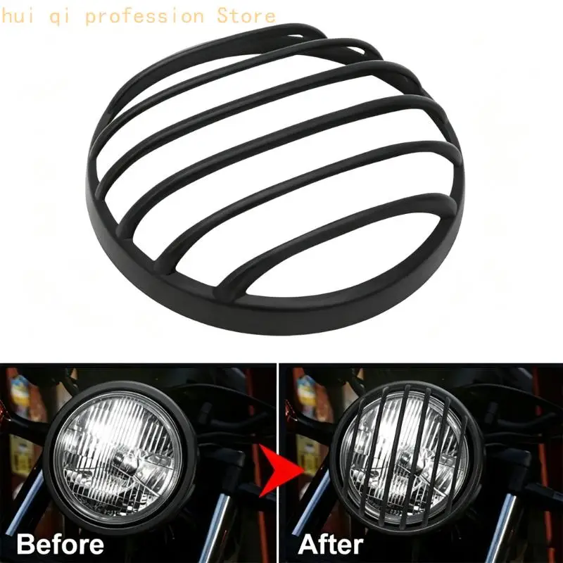 180 mm Motorrad-Frontscheinwerferschutz mit schwarzem Gitter für den Straßengebrauch H8WE – Detail 8