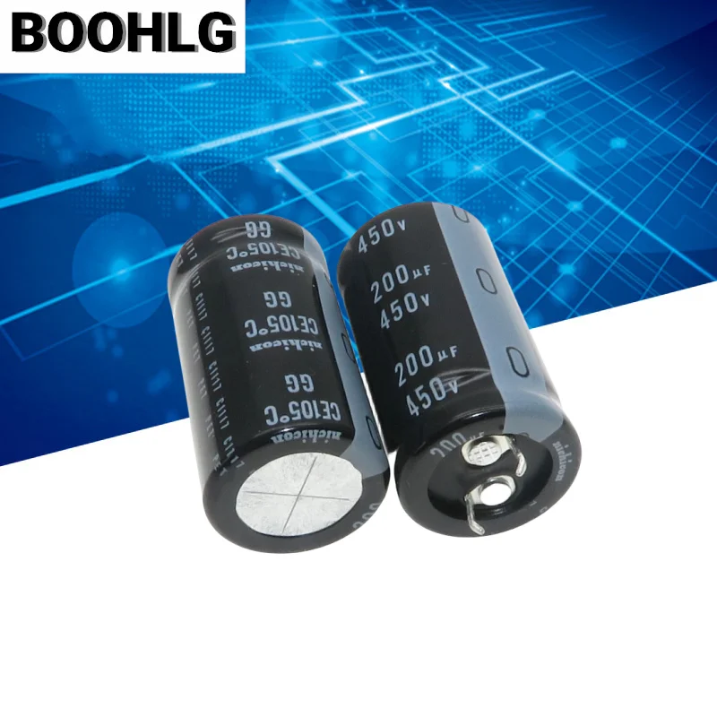 2PCS original 200UF 450V Nichicon electrolytic capacitor 450V 200UF 22X40 GG replacement 220UF