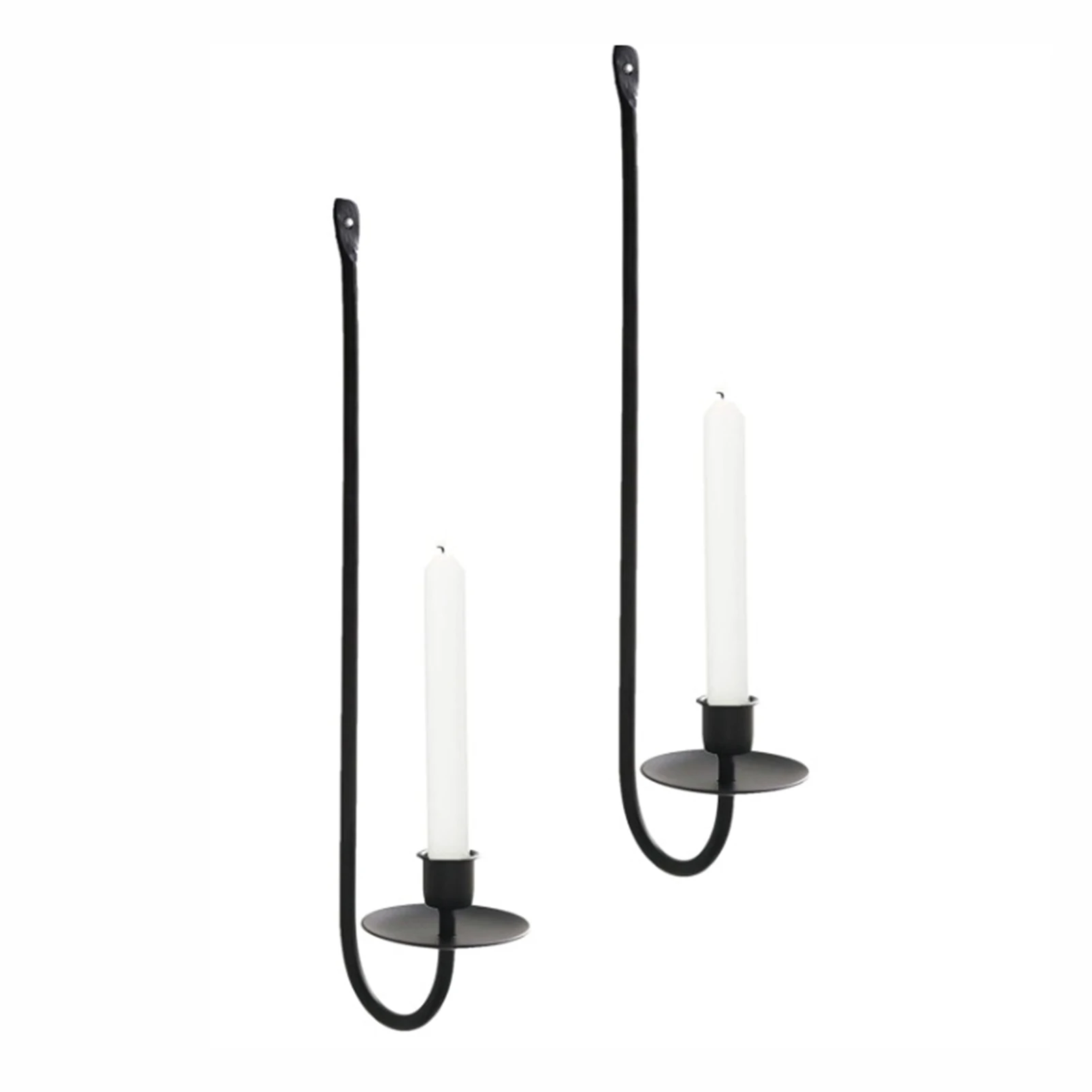 Metal Wall Mount Candle Holder Add to the Festive Atmosphere Ornaments for Party Atmosphere Prop