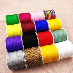 10M 0.8mm Nylon Cord Thread Chinese Knot Macrame Cord Bracelet Braided String DIY Tassels Beading String Thread