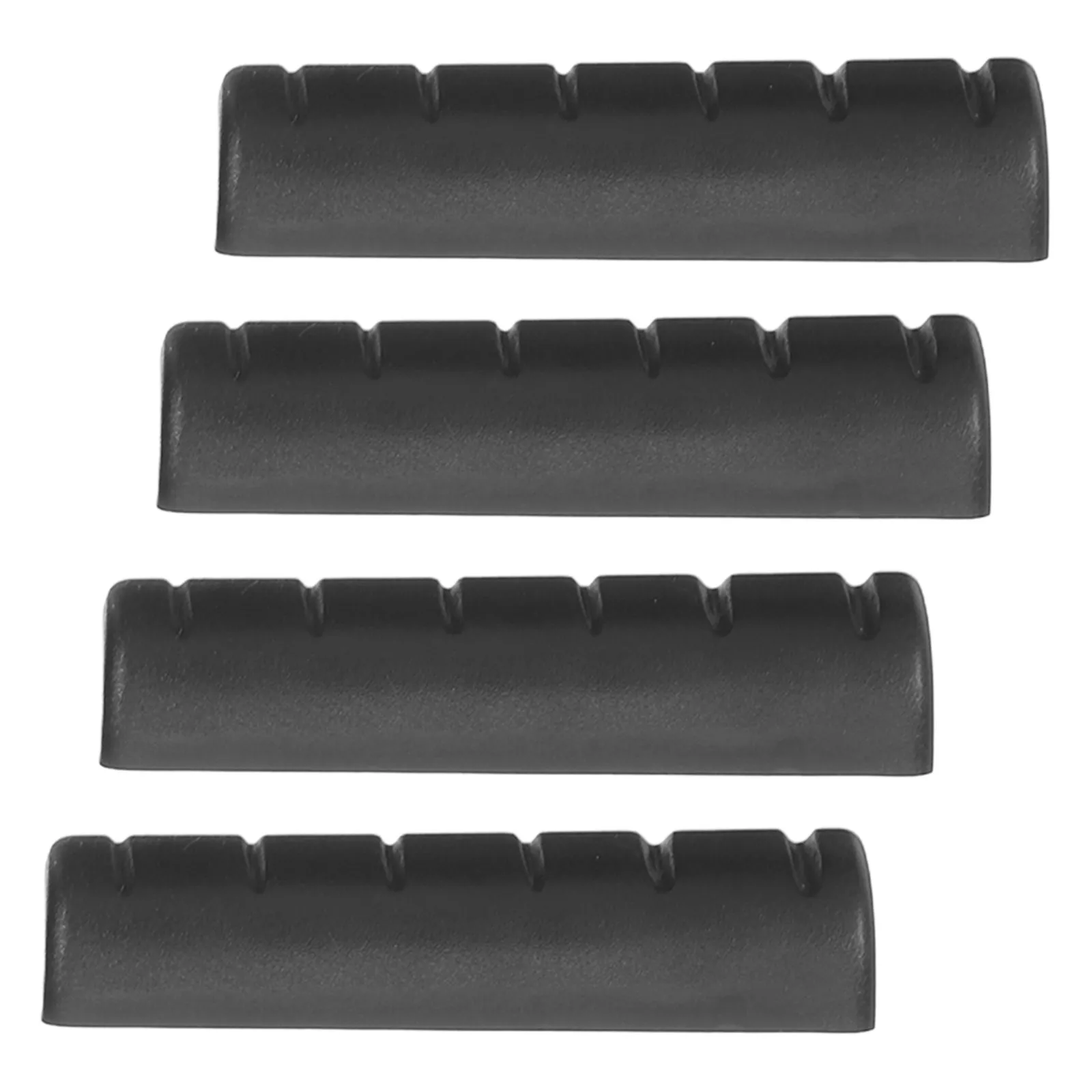 4Pcs Acoustic Guitar Nut Pre-Slotted Plastic Replacement Easy Installation for Electric Acoustic Guitar Parts Accessories