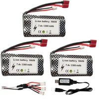 SCY16101/16102/16103 PRO SCY-16201 SCY-16301 SCY-16302 SCY-16303 R/C truck parts 7.4V 3300mAh Li-ion battery/USB Charger