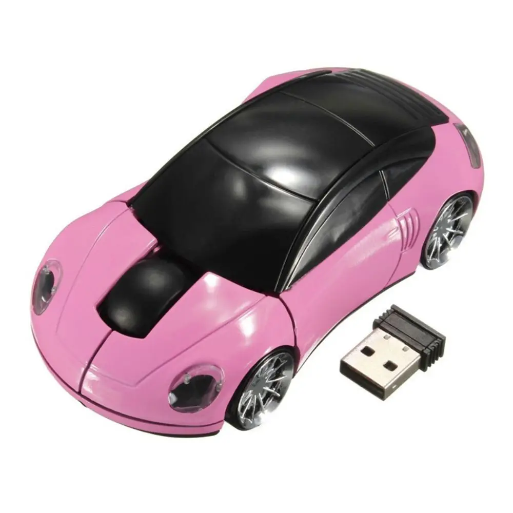 2.4GHz Sports Car Wireless Mouse USB Scroll 1600DPI Car Shaped Wireless Mouse Low Energy Consumption Portable for Laptop/PC