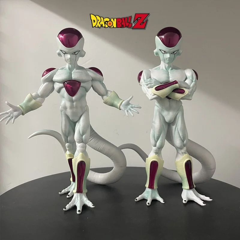 Dragon Ball 22cm Frieza Handmade Fourth Form Double Headed Carving Hands Open Chest Embracing Anime Model Birthday Xmas Gifts