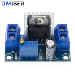 DIYUSER LM317 Adjustable Voltage Regulator Power Supply LM317 DC-DC Converter Buck Step Down Circuit Board  Linear Regulator