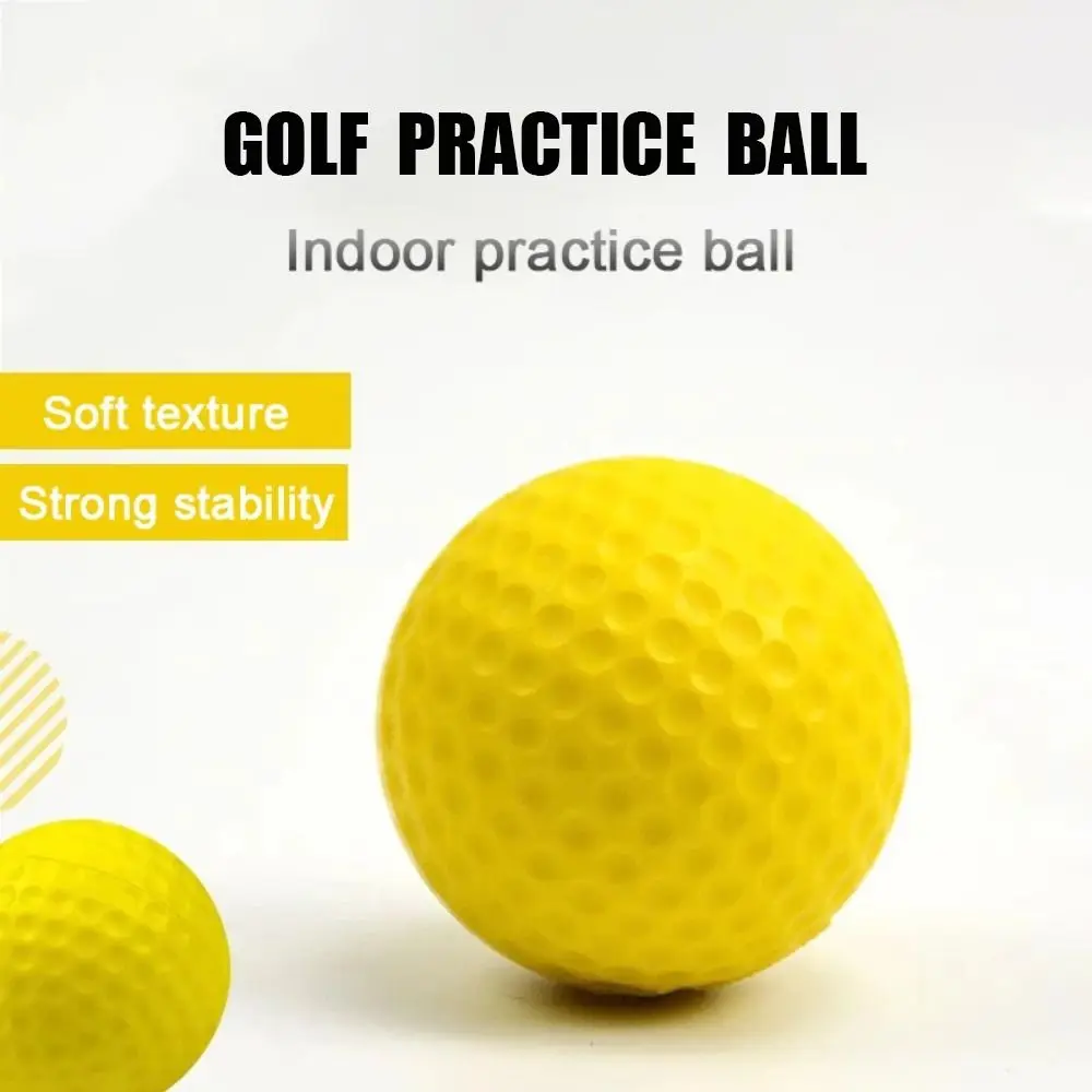 

10PCS PE Indoor Golf Practice Ball Nonporous Elastic Pet Toy Ball Lightweight Multiple Colour Golf Training Foam Ball Outdoor