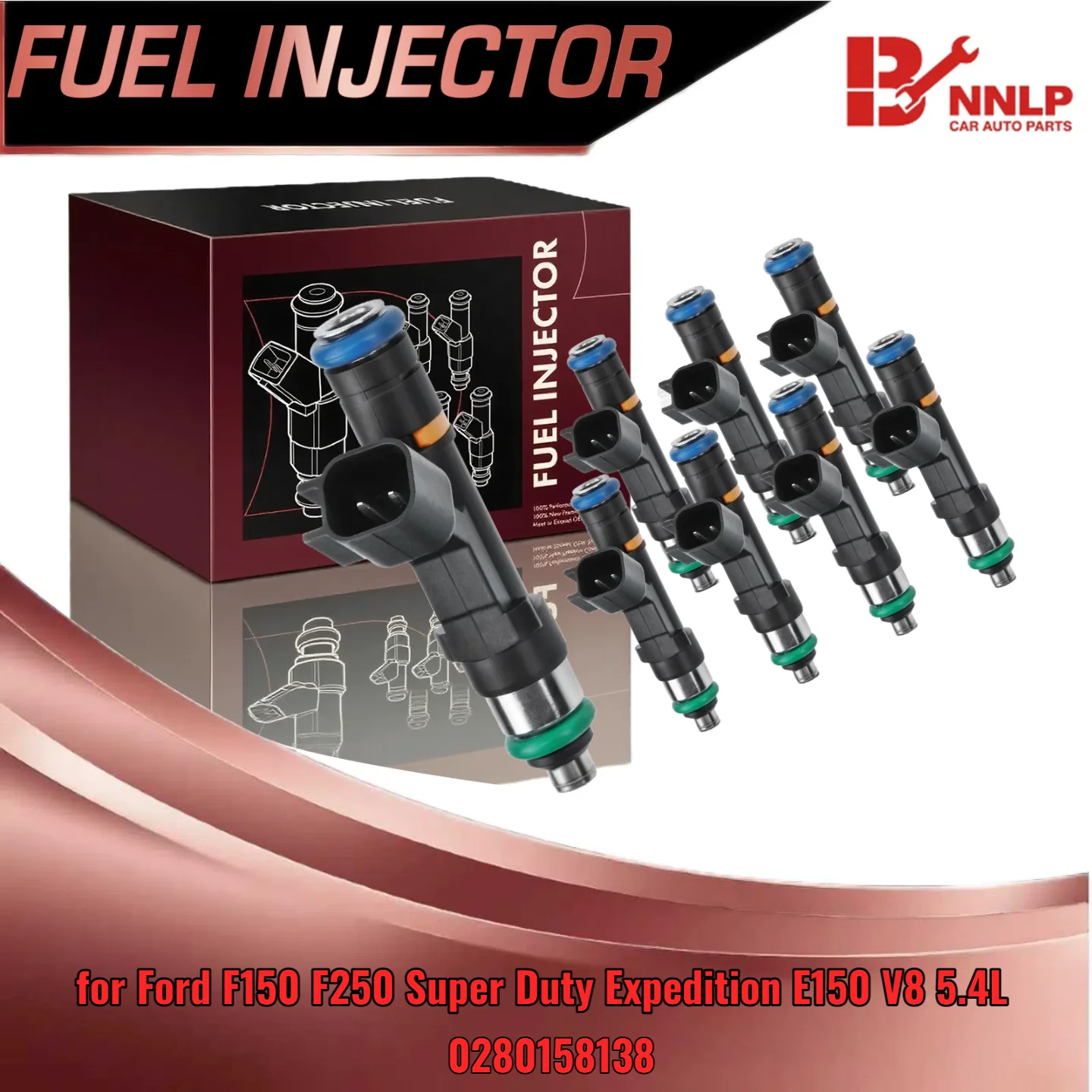 

Для Ford F150 F250 Super Duty Expedition E150 V8 5,4 л, набор из 8 топливных форсунок 0280158138
