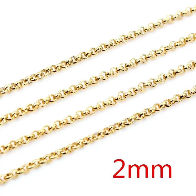 Never Fade Stainless Steel Gold Plated Necklace Chains