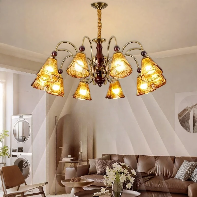 Candelabro de salón medieval francés, candelabro de cristal