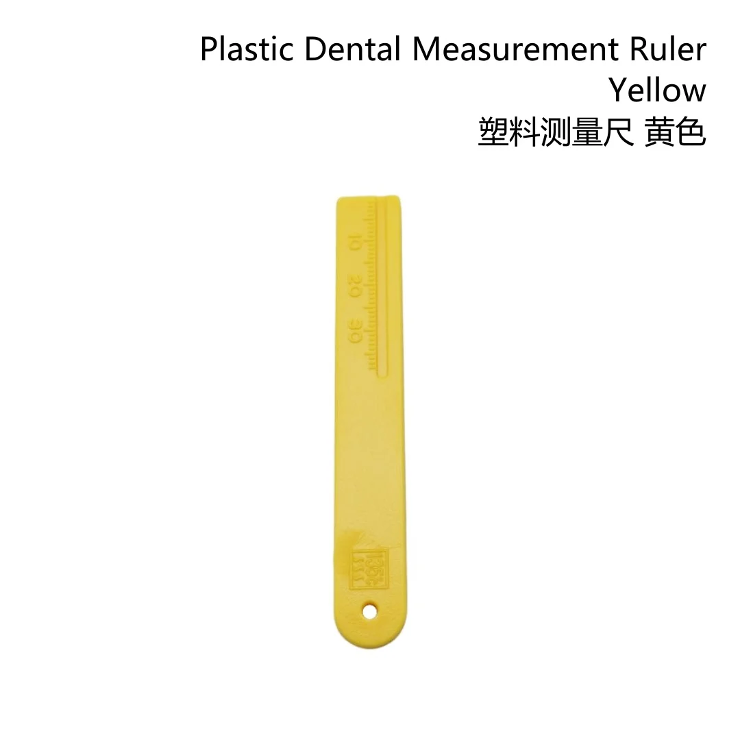 4Colors Dental Plastic Rulers Dentist Endo Measure Scale Endodontic Dental Instruments