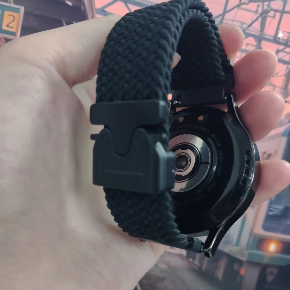 22 มม.20 มม.สําหรับ Amazfit Active 2 BALANCE/Cheetah ไนลอน GTR 4 3 Pro/GTS 4 MINI/GTS 3 2e/Bip6 5 U สร้อยข้อมือเปลี่ยน