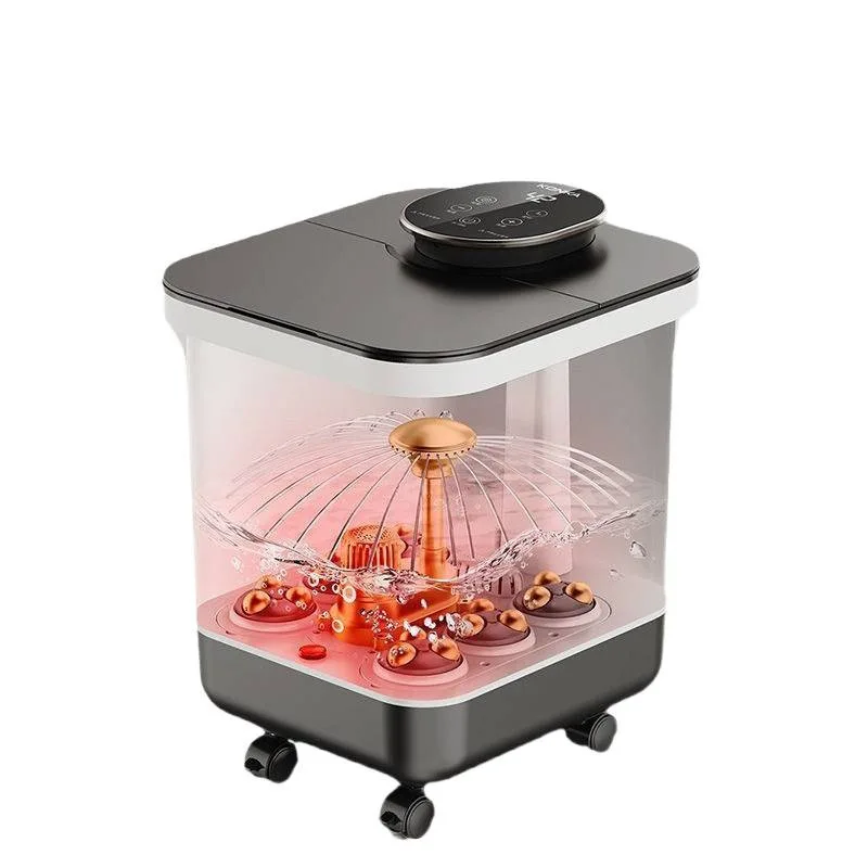 

Foot soaking bucket Large heating constant temperature foot washing basin Electric massage bucket Household automatic high depth