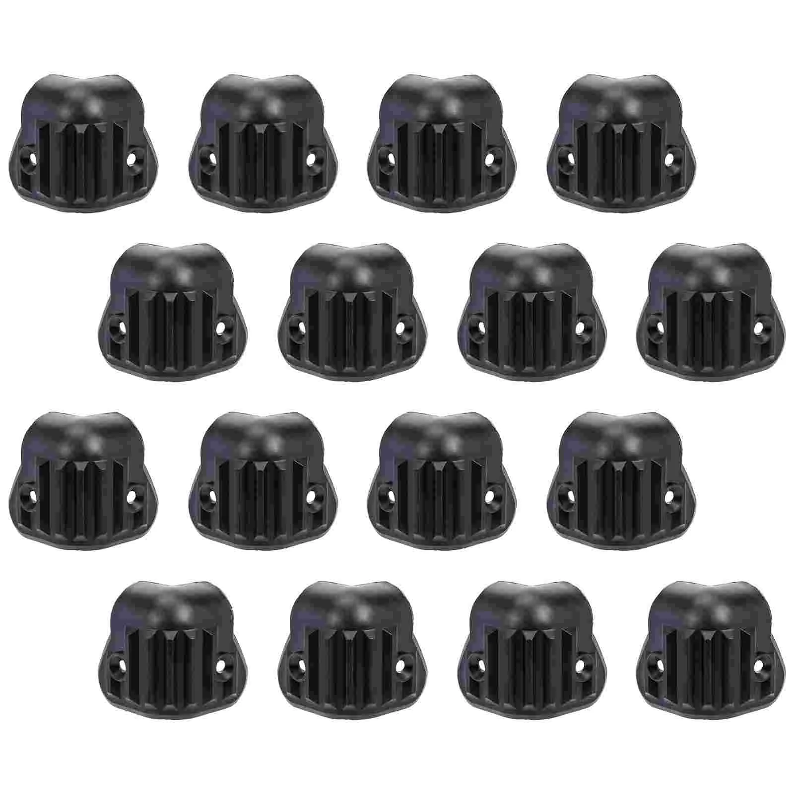 16 Pcs Speaker Corner Protector Wrap Angle Sound Bar Useful Furniture Black Plastic