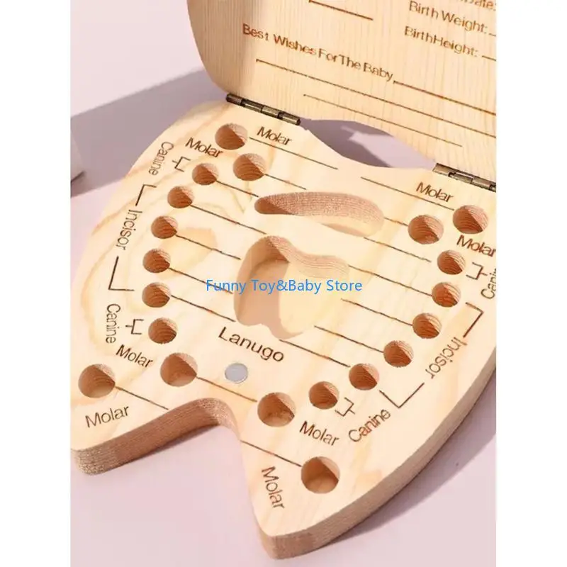 

C90B Baby зубные зубные коробка сохраняют детскую память легкой магазин беременна, ожидая, что родители подарок подарочный