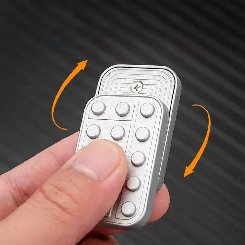 

Магнитная головоломка из цинкового сплава, слайдер EDC, портативная игрушка-непоседа, магнитный блок и вращение на палец, снятие стресса, настольная игрушка TS55