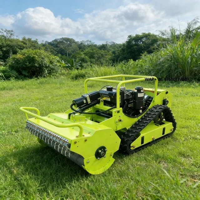 

Вездеходная самоходная многофункциональная газонокосилка с интеллектуальным дистанционным управлением цепного типа для самостоятельной сборки