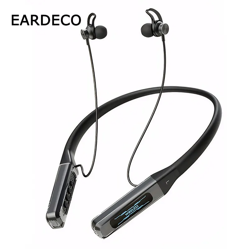 EARDECO Wireless Sport Headphones Neckband Earphones with Microphone Hands-Free Running Headsets for iPhone Android