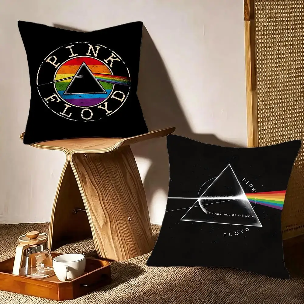 Band Music Pink Floyd Cushion Cover Crystal velvet sofa Aesthetic room decor Car seat back cushion