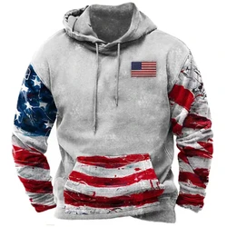 Fit Autumn And Winter Men's Clothing 3d Printed Men's Fashion Style Hoodie Men Loose Casual Oversized Fashion Retro Hoodie