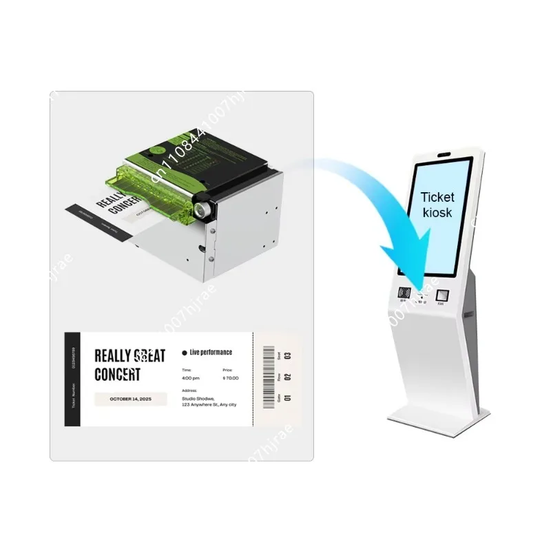 80mm Self-service Terminal Thermal Printer KP-830 With Auto Cutter For Boarding Pass And Baggage Tag Printing Equipment