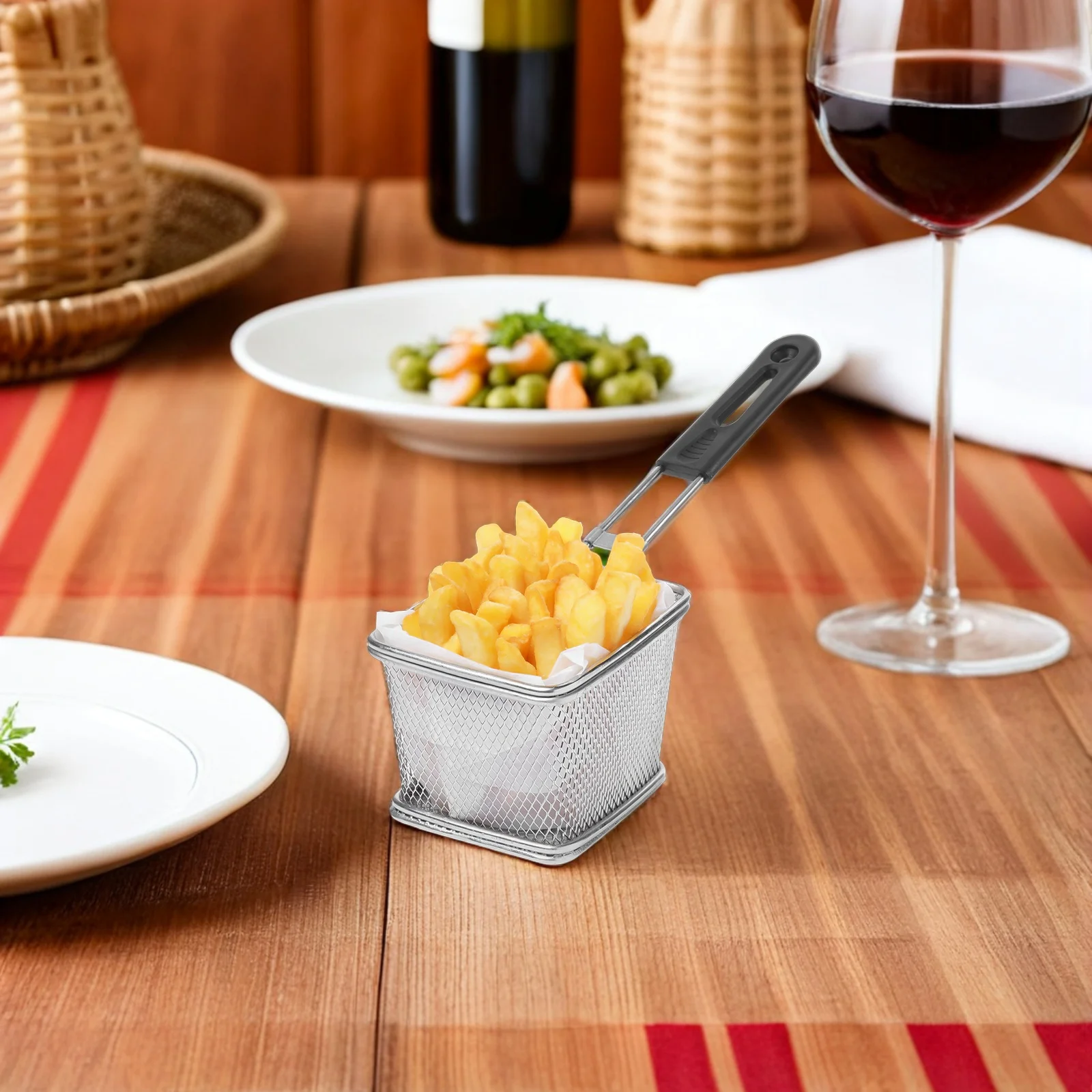 

Oil Fry Basket Handle Stainless Steel Detachable Grip For Egg Ring Turkey Air Fryer Universal Replacement Kitchen Tool