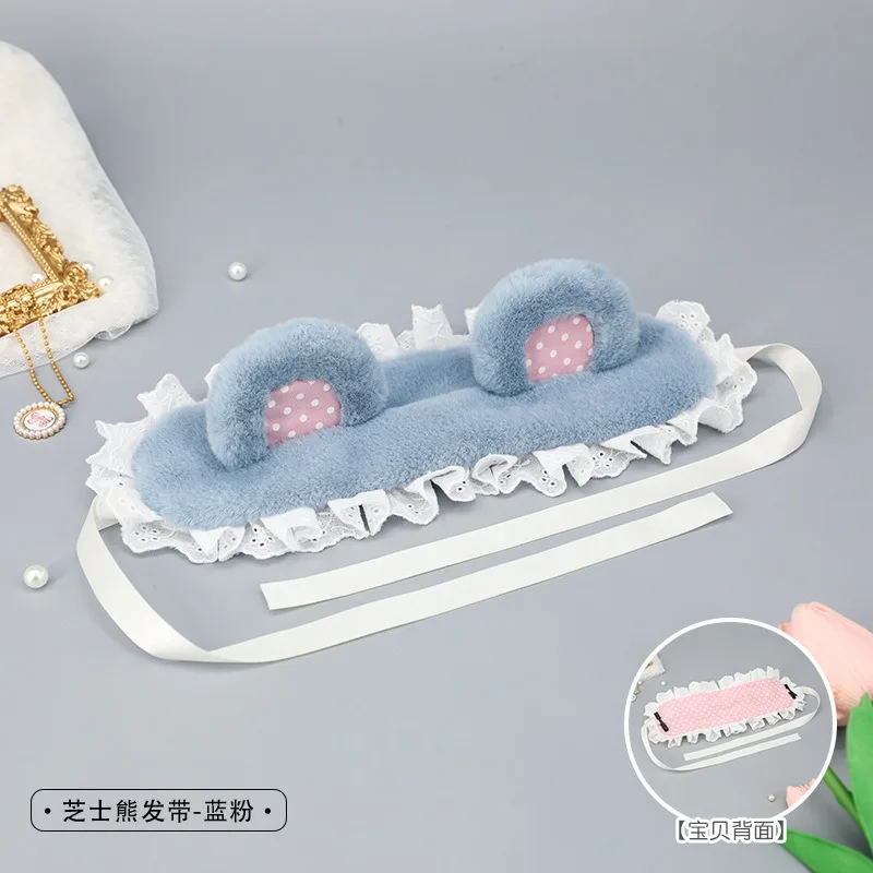 1PC Kawaii Kat Oren Hoofdband Kant Boog Hoofd Wrap Lolita Bruiloft Cosplay Meid Hoofdtooi Vrouwen Meisjes Anime Haaraccessoires