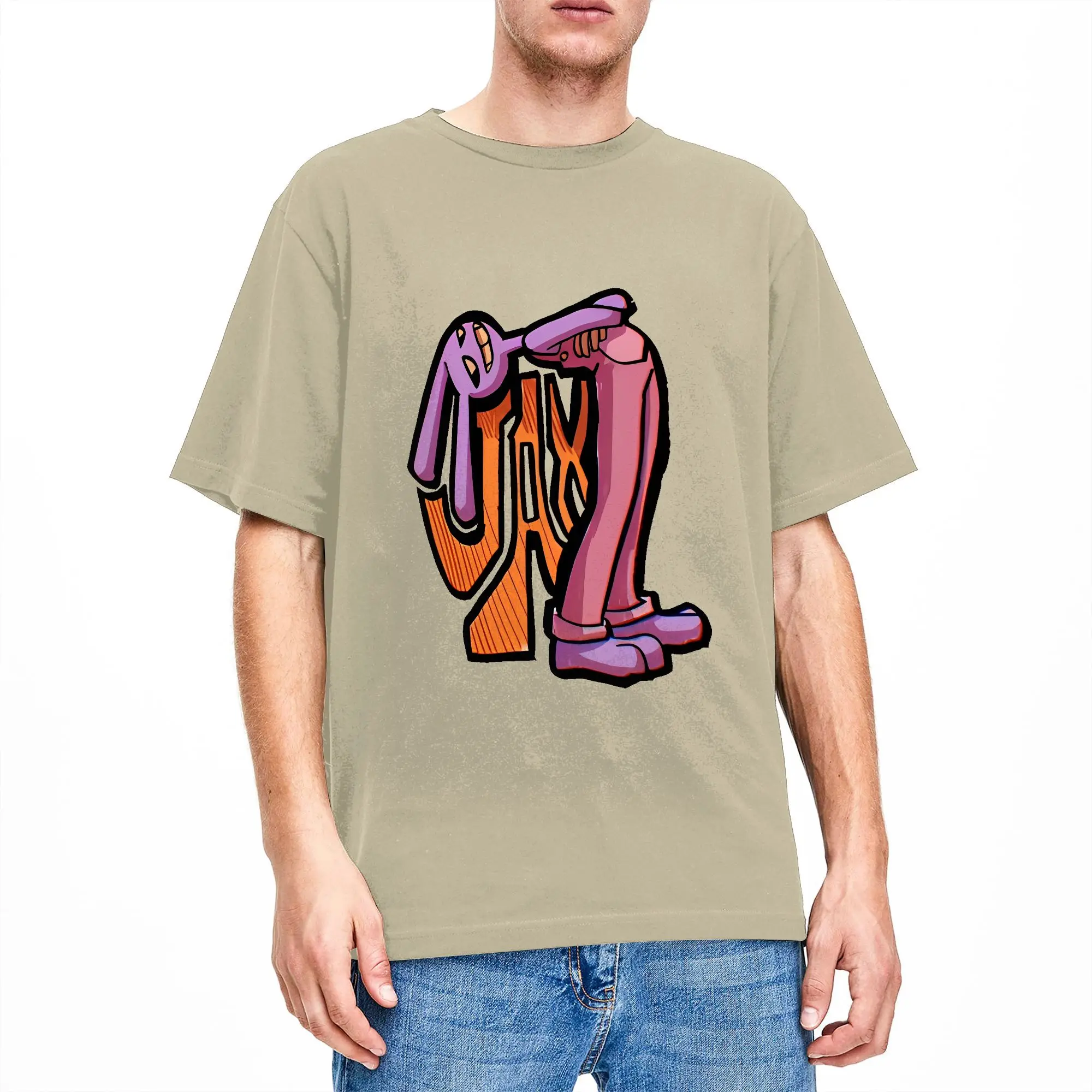 Men's T-Shirt Jax Amazing Circus Humorous Cotton Tees Short Sleeve  T Shirt O Neck Tops 4XL 5XL 6XL