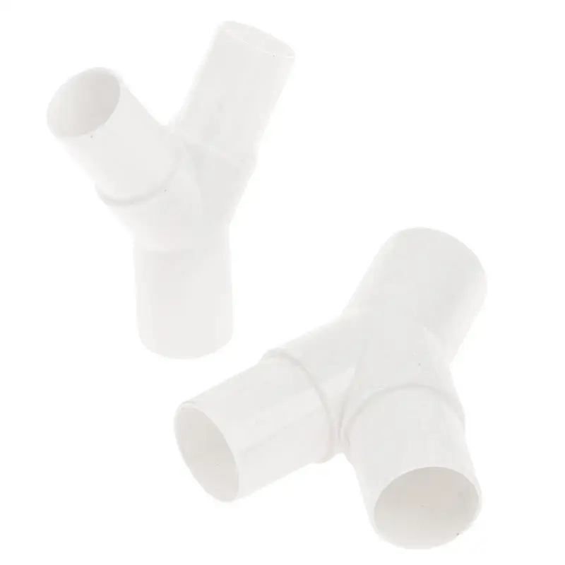 1Pc PVC Plastic Pipe 3 Way Connector Y Type Tee Y Tee Fork Water Pipe Drip Box Joint 16mm 20mm..