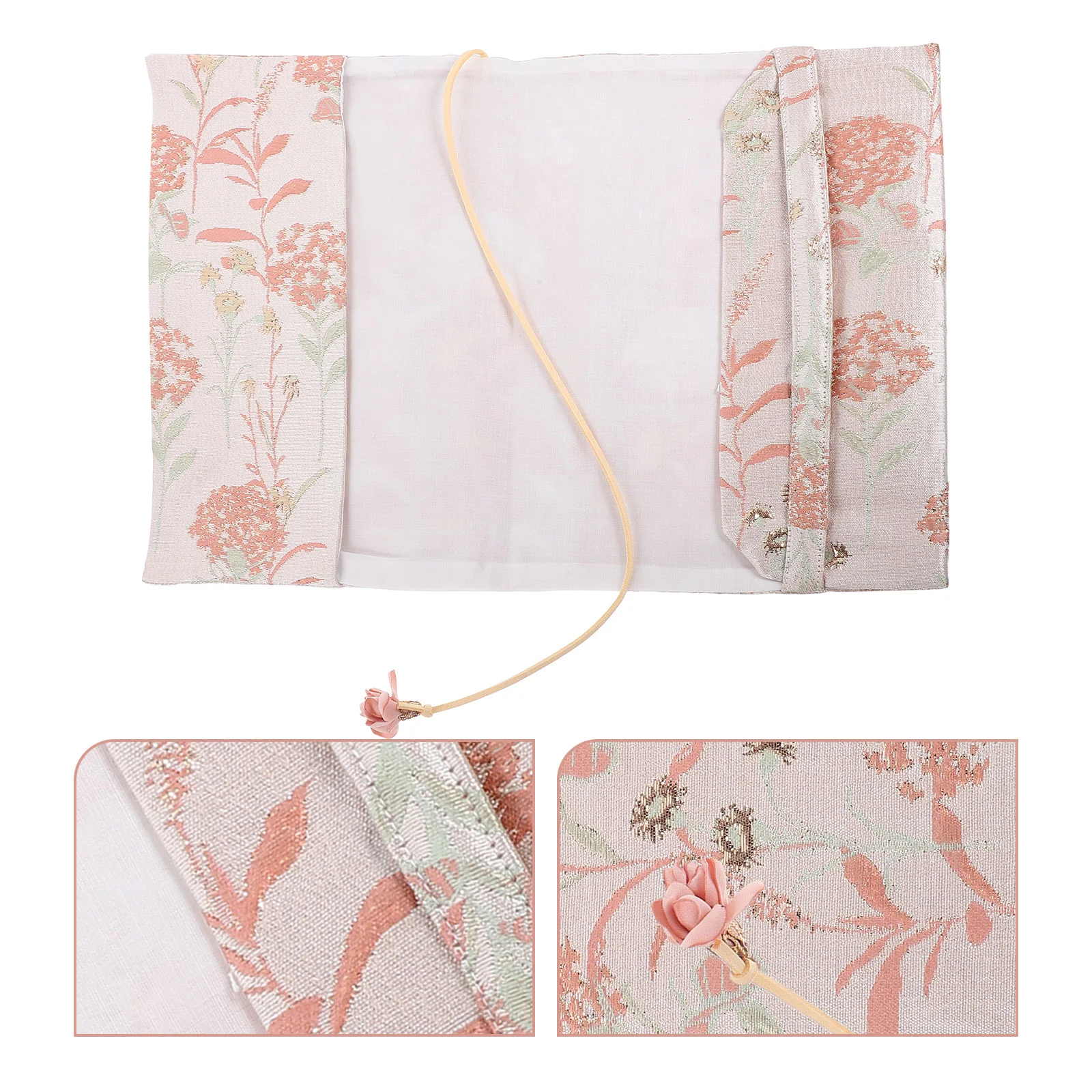 

Fabric Book Cover Convenient Ornamental Decor Pouches Textbook Protection Sleeve Decorative Protector Notebooks