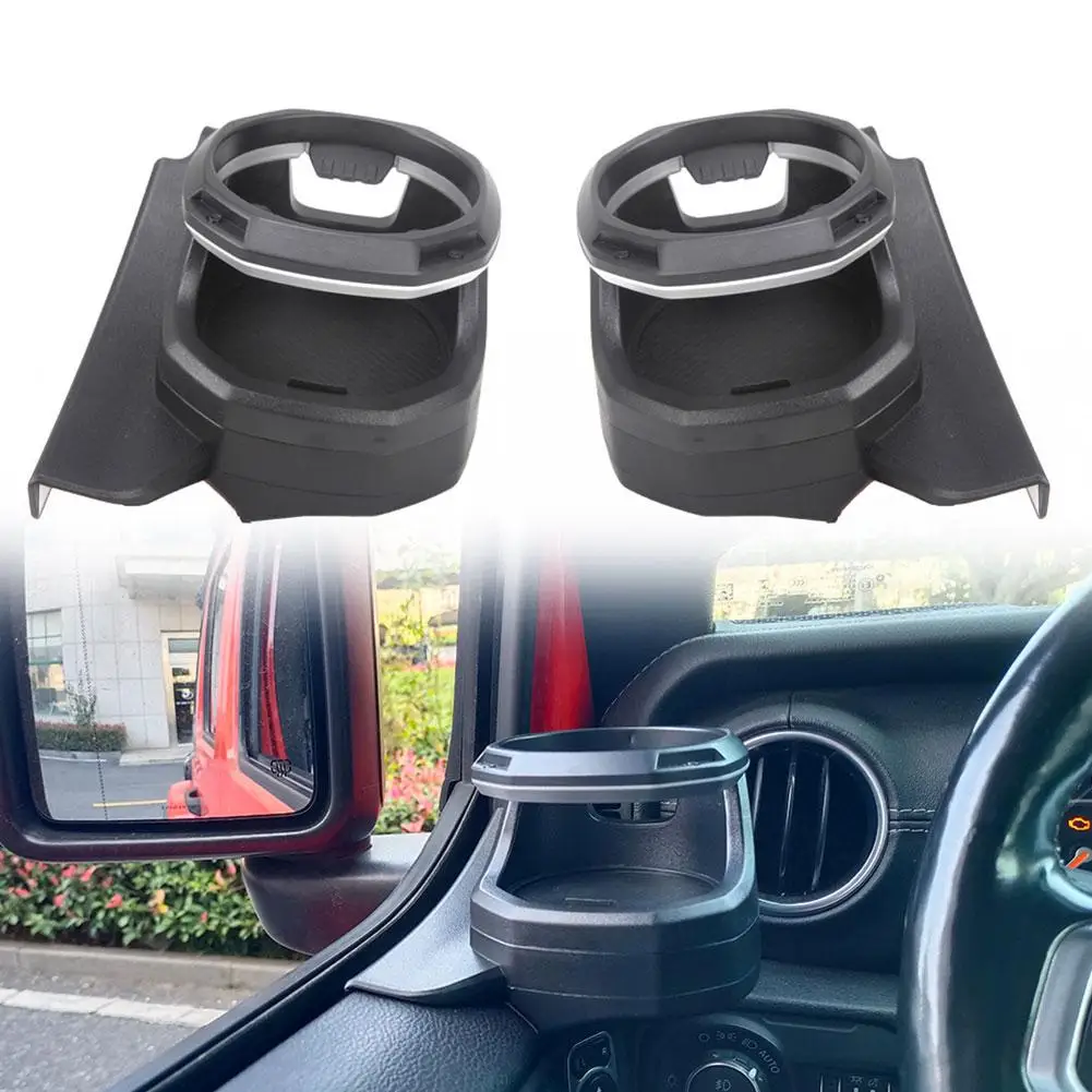 Soporte de taza de agua para ventana de coche, accesorios modificados para Interior de coche para Jeep Wrangler JL 4 puertas JT gladiador 2018-2023