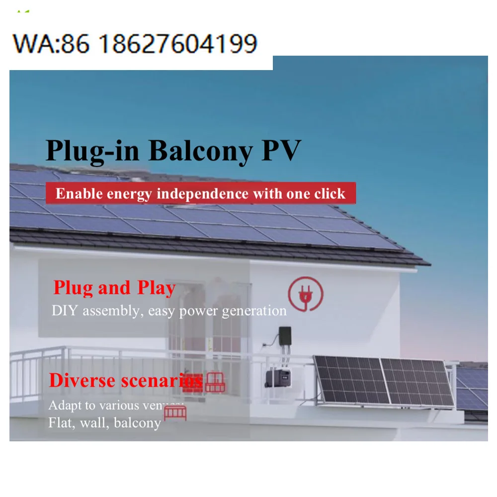 

PV Balcony 1800W Electric Energy N-Type Module Remote Control Mobile Power Supply Home Balcony Solar Energy System