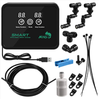 A42F MIUS Intelligent Automatic Mist Spray System Set Electronic Timer LCD Screen Sprinkler Controller Terrarium Spraying Kit