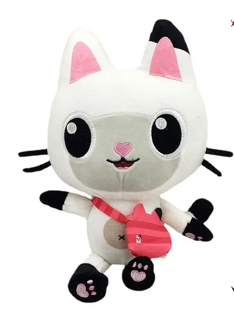Hot Gabbys doll house Plush Toy Mercat Cartoon Stuffed Animals Smiling Cat Car Cat Hug Gaby Girl Birthday Gift!