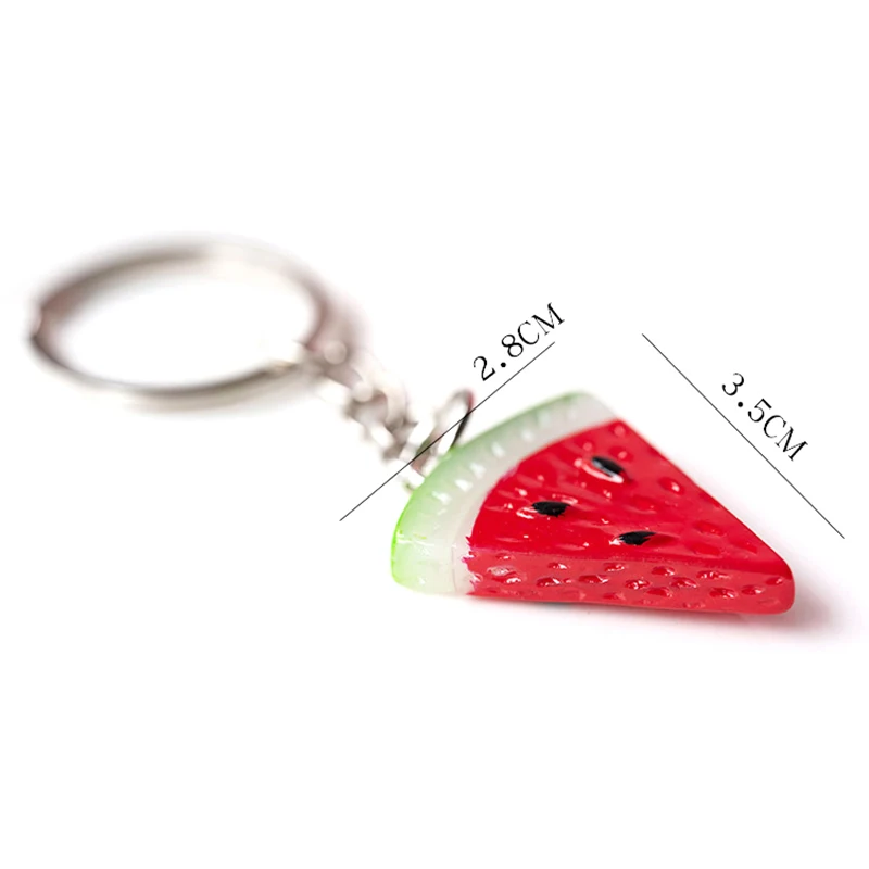 Simulation Watermelon Keychain Creative Summer Fruit Car Phone Bag Pendant Ornaments Gift