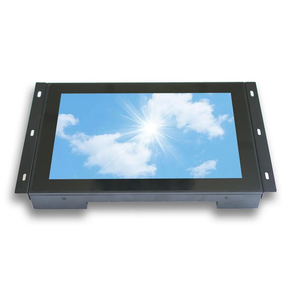 12 inch frameless 12v dc lcd monitor 1000 nits high brightness touchscreen monitor