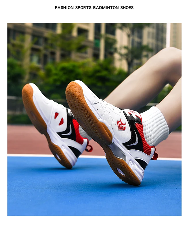 Herren-Badminton-, Tischtennis- und Volleyballschuhe, atmungsaktives Mesh-Material, Gummisohle, rutschfest, hinterlässt keine Spuren, Indoor-Sneaker für den Hallenbereich. – Detail 17