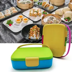 Compartment Lunch Box Fresh-keeping with Handle Bento Box Portable Lunch Box