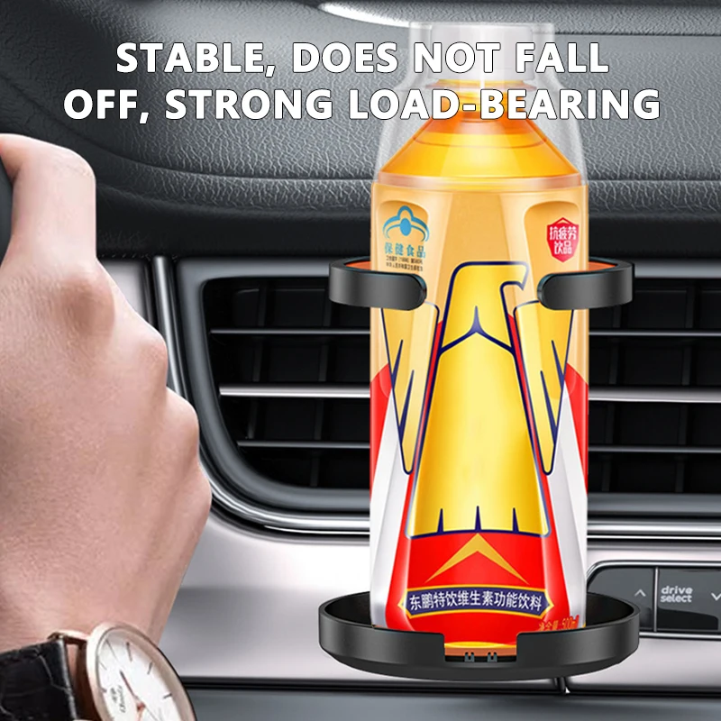 SEAMETAL Car Cup Holder Air Outlet Vent Drink Bracket Foldable Auto Drink Rack Stand For Water Bottles Stable Auto Organizer image 3