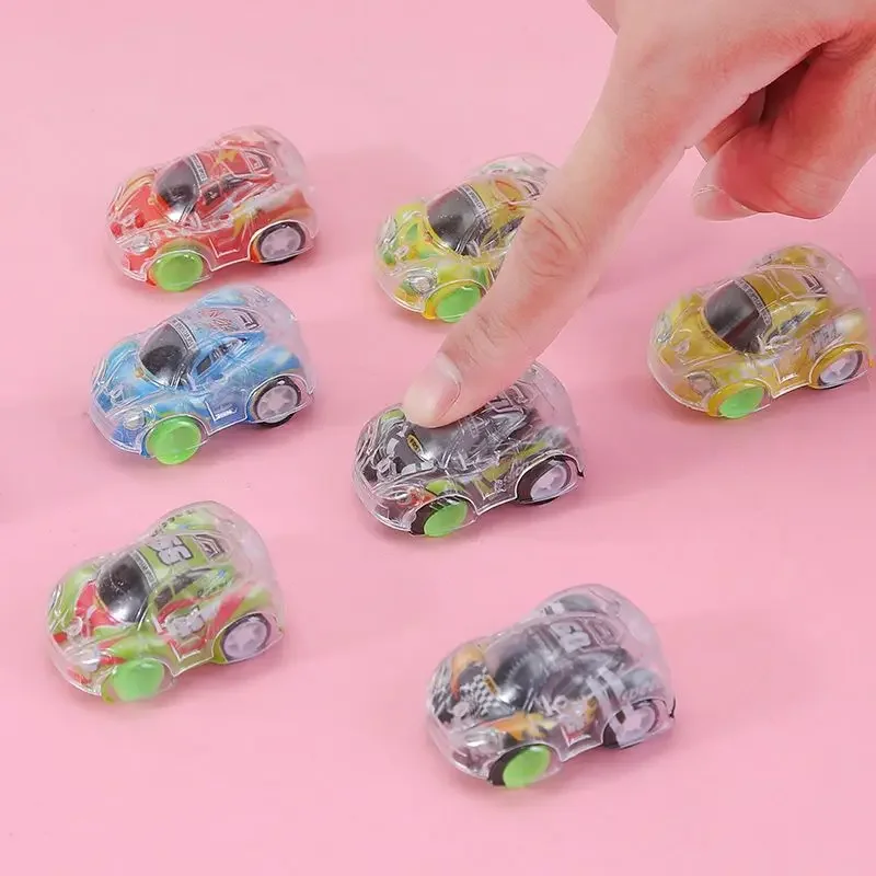 10pcs Mini Cartoon Pull Back Car Boys Kid Motor Transparent Camouflage Model Toys Pinata Filler Favors Birthday Party Gifts