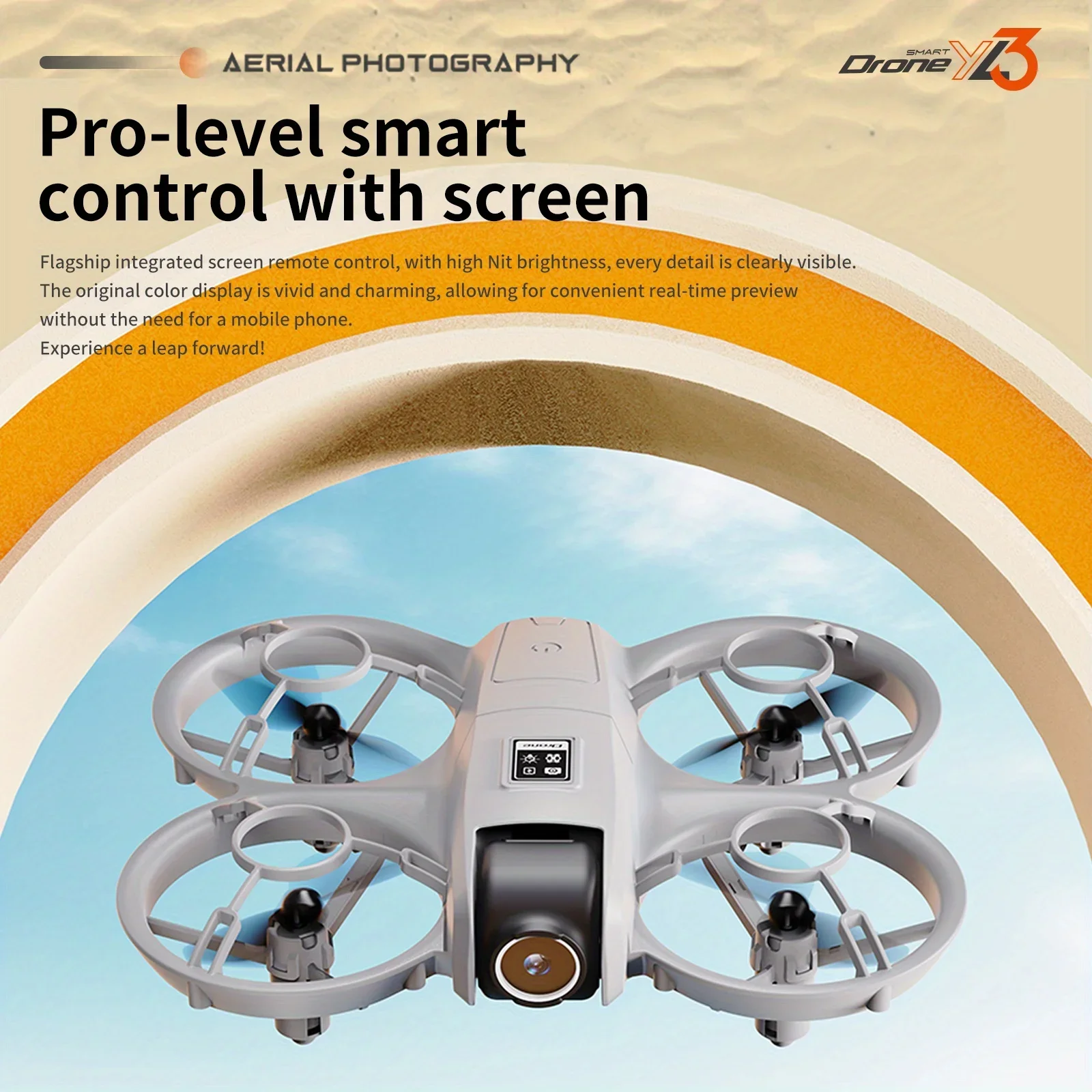 Drone de Viaje Plegable YL3 con Doble Cámara HD Antivibración, Control por Gestos y Posicionamiento por Flujo Óptico S1271f80bf8b24b5891b30a4aa8300665N