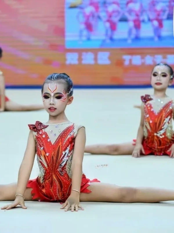 artistic-gymnastics-competition-uniform-children's-female-artistic-sports-costume-professional-cheerleading-competition-outfit