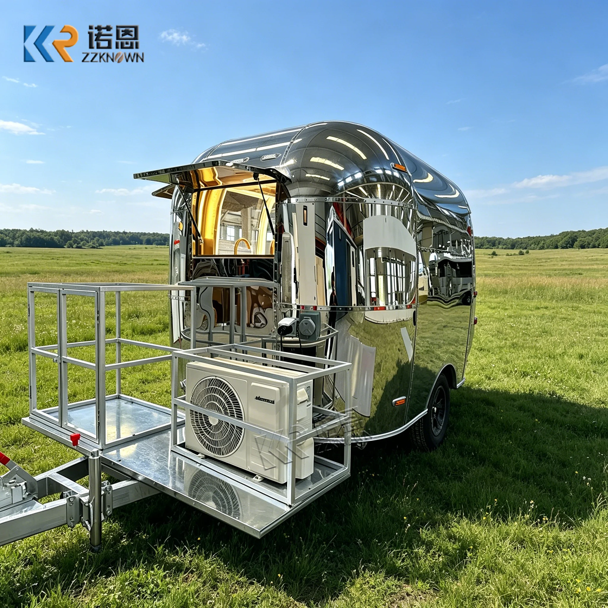 Brand new Food van with kitchen equipment restaurant stainless steel food truck for sale