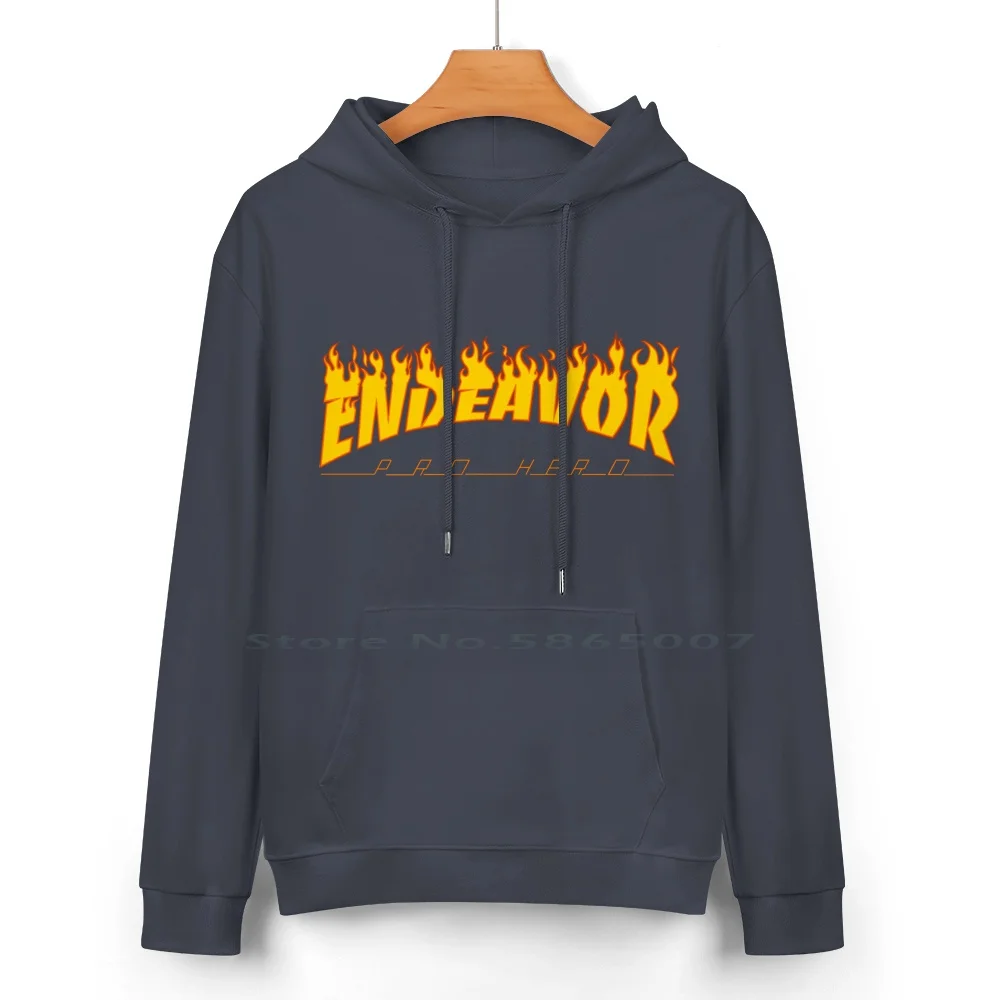 Endeavor Logo Shirt Pure Cotton Hoodie Sweater 24 Colors Mha Bnha Boko No Hero Academia Endeavor Hawks Keigo Takami 100% Cotton