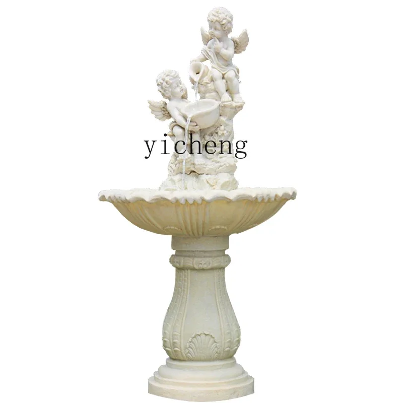 

XL flowing water fountain living room sculpture outdoor rockery fish pond courtyard decoration floor ornament