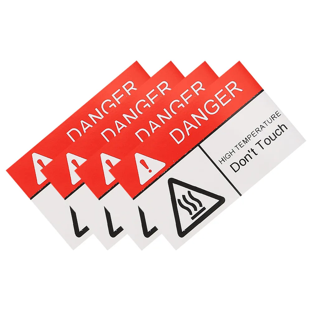 

2pcs High Temperature Warning Sign Scald Sticker Caution Hot Heat Label Danger Surface Safety Labels Industrial Kitchen