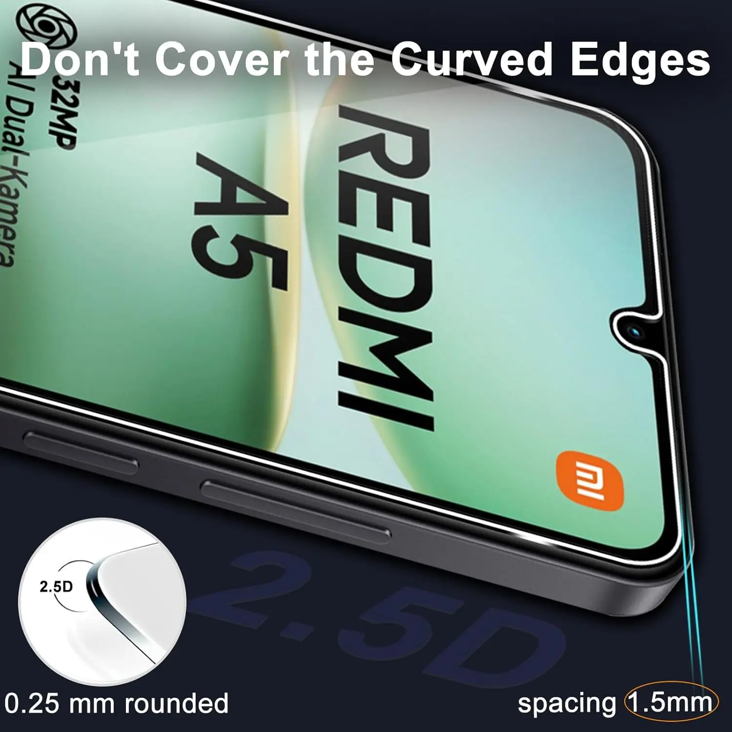 

2/4Pcs HD Screen Protector For Xiaomi Redmi A5 Tempered Glass Film