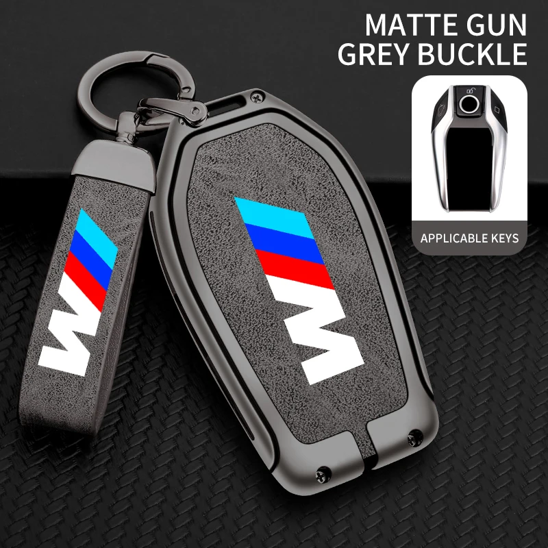 

Alloy Leather Car Remote Key Protection Cover Shell For Bmw 1 3 5 7 Series X1 X3 X5 X6 X7 F30 G20 F34 G01 F15 G05 I3 M4 Series