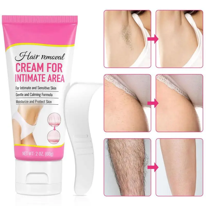 Depilatory Cream Hair Removal Cream Intimate Areas Painless Unwanted Hair Remover Underarm Private Bikinis Skin Care