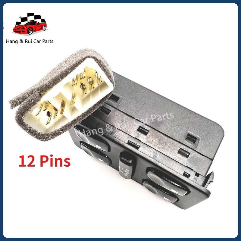 93570-28001 9357028001 12 Pins Front Left Power Electric Single Window Switch For Hyundai Elantra Galloper 1992- 1994
